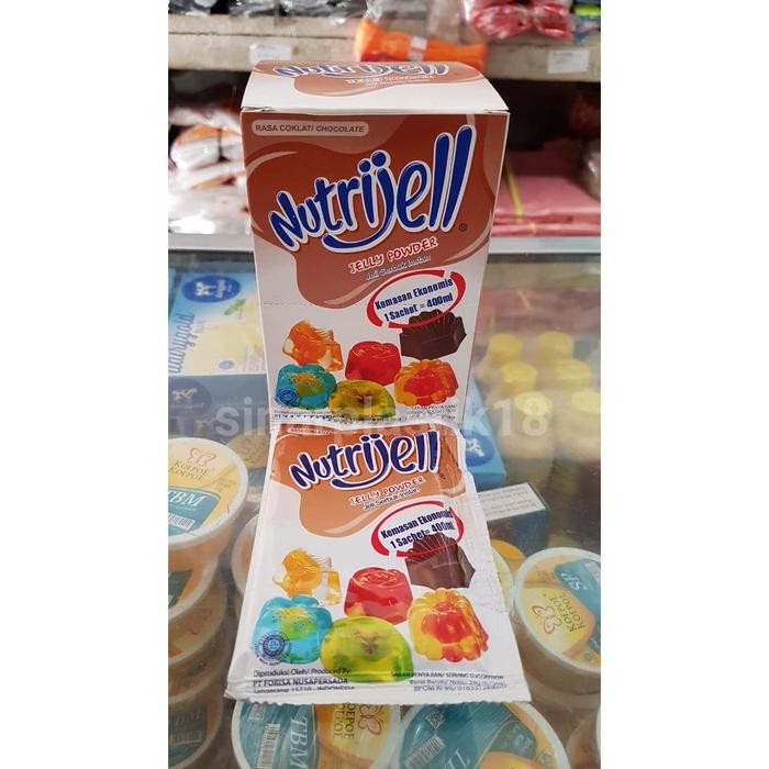 

New Nutrijell Agar Ager Rasa Coklat Chocolate - 1 dus isi 12 sachet
