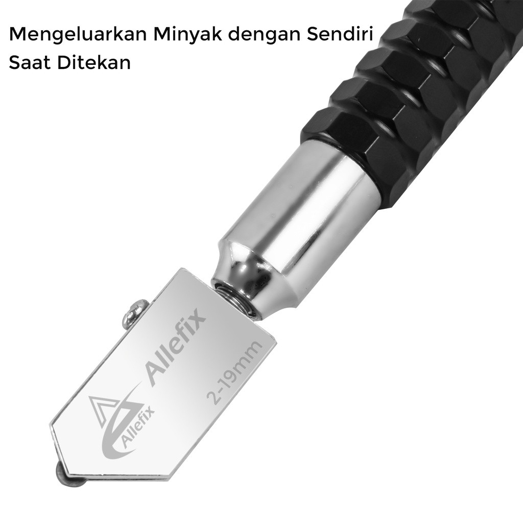 ALLEFIX ALAT PEMOTONG KACA CUTTER GLASS CUTTER OIL 2MM-19MM A0025