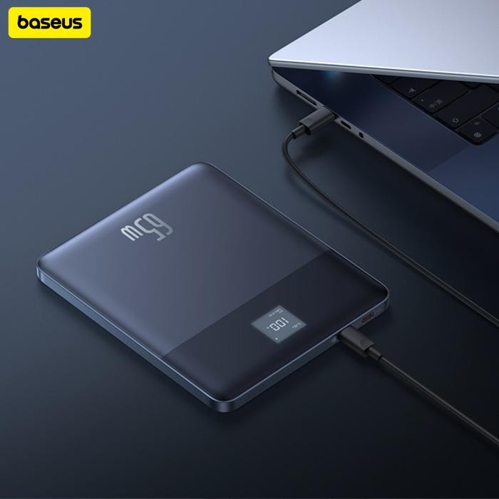 Cuci Gudang.. Baseus Blade2 65W Fast-Charging Powerbank 12000Mah With Cable Type C To C 100W -