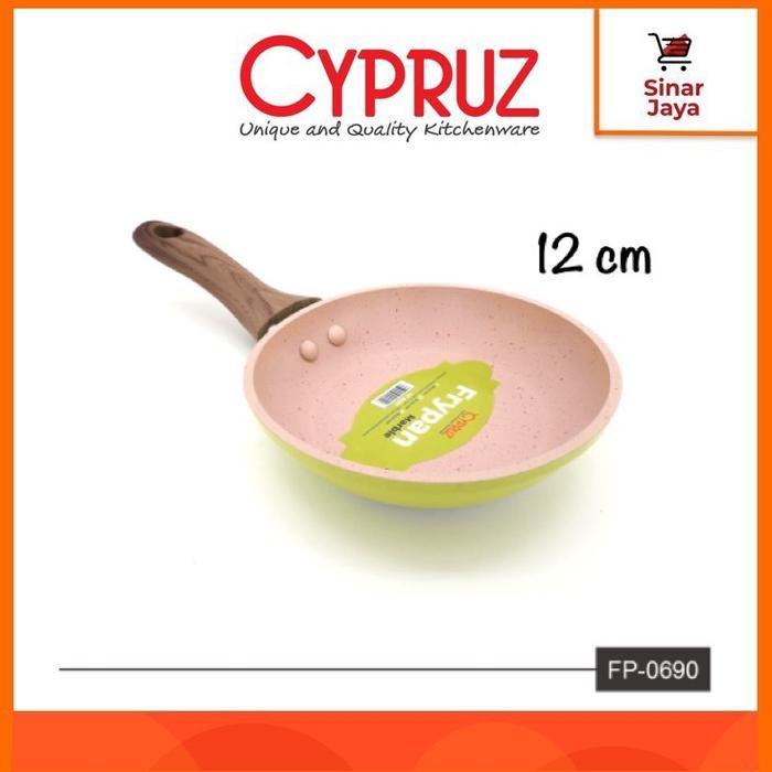 SS- Cypruz Fry Pan Mini Marble Color Series (Anti Lengket, Marble Coating)