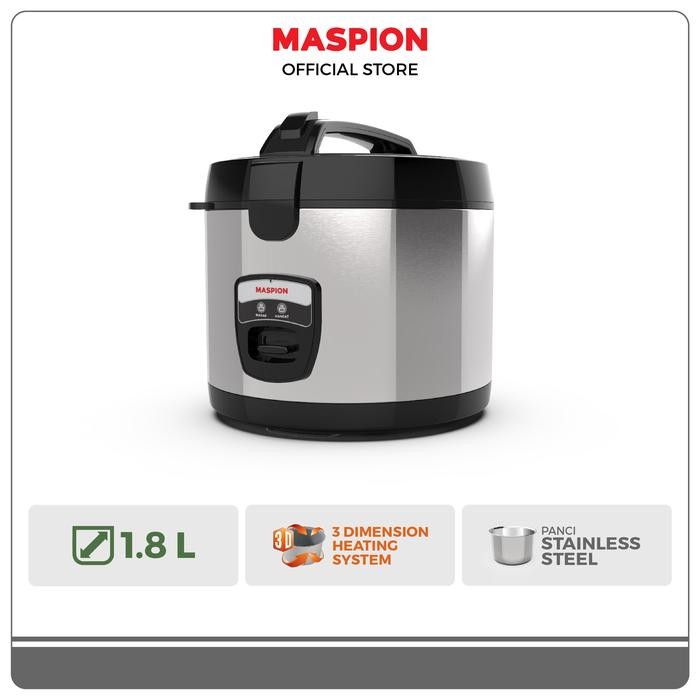 SendToday- Maspion Rice Cooker Magic Com 1.8 Liter Mrc-1856 Bss