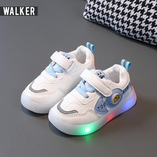 JejakKecil- Lkm455 Sepatu Sport Anak Unisex Casual Bayi Dengan Lampu Led Sekolah [1Kg 4Pc]