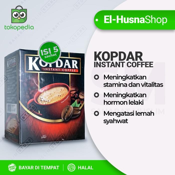 terjaminDiKita- Kopi Kopdar Kopi Stamina Pria Kopdar Original Instant Terlaris 5 saset
