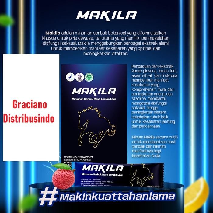 terjaminDiKita- Makila suplemen herbal stamina pria rasa lemon leci super joss