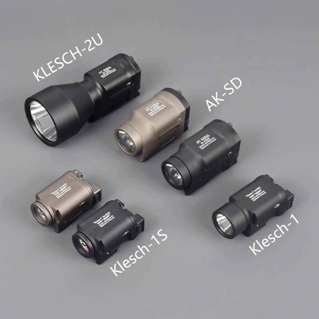 NEW Zenitco AK-SD Klesch-1 Klesch-1S GEN 2 Weapon Gun Flashlight KLESCH-2U Perst 4 For Hunting 20mm 
