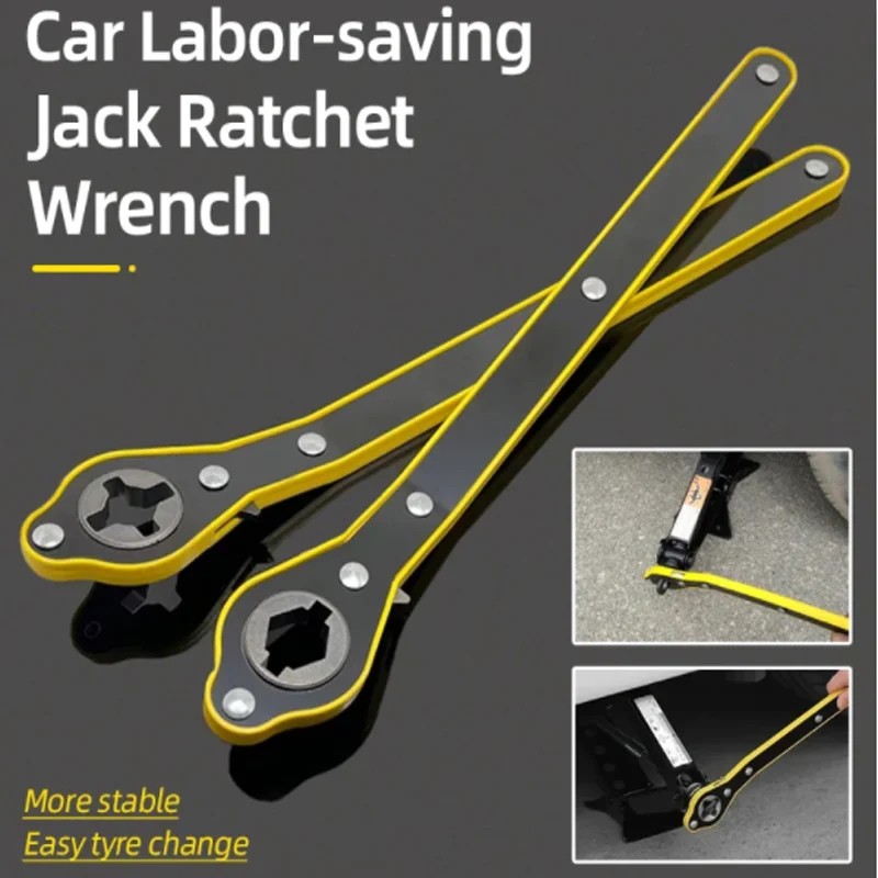 Auto Labor Saving Jack Ratchet Wrench Tire Jack Removal Wrench Cross Jack Labor Saving Wrench Jack