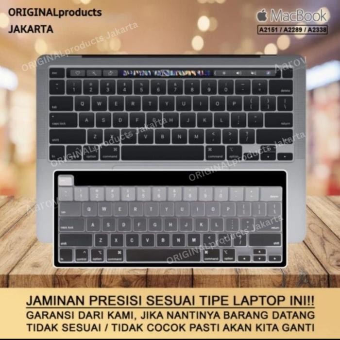 Mitra - TPU Keyboard Cover untuk Macbook New Pro 16 Inch 2019 A2141 Touchbar dan Macbook Pro 13 Inch