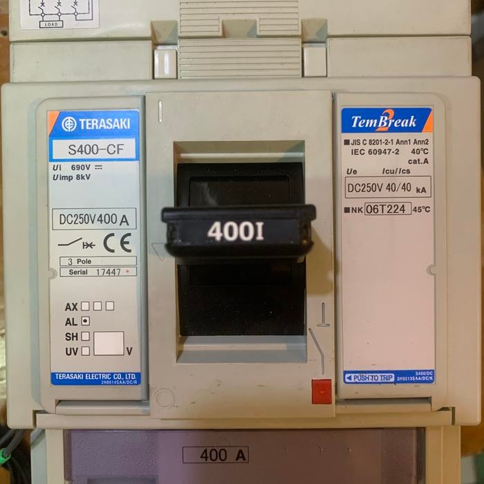 MCCB TERASAKI S400-CF GRATIS ONGKIR