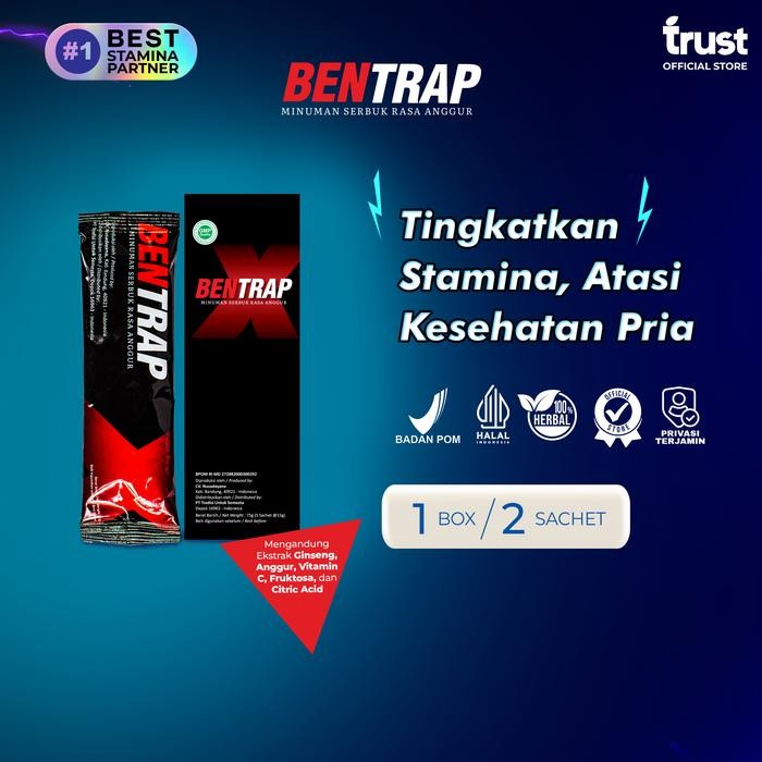 PvTerjamin- Bentrap Rasa Anggur - 2 sachet / New Upgrade Formula / Minuman khusus