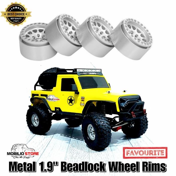 Velg Beadlock 1.9 Realistic Metal Rims Rc 1/10 Crawler Axial Traxxas