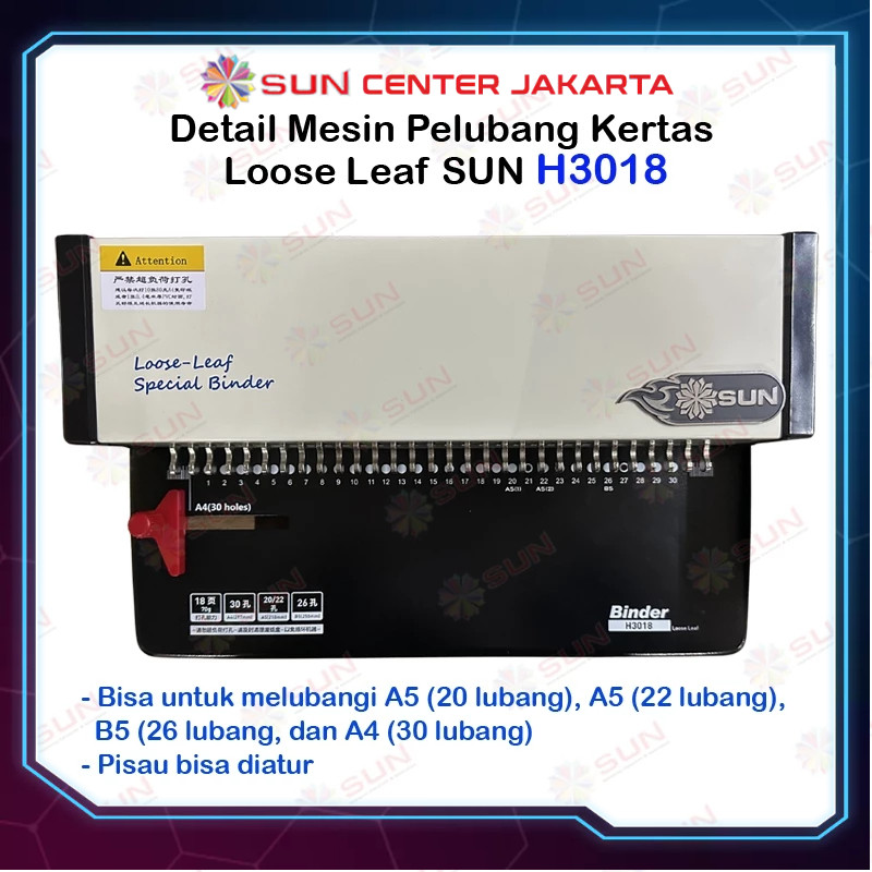 

Mesin Pelubang Untuk Kertas Loose Leaf Tipe H3018