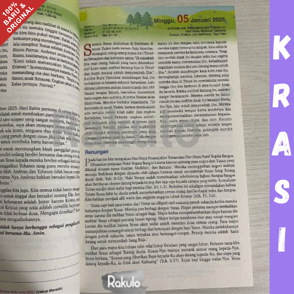 Buku Ziarah Batin 2025 - Renungan dan catatan Harian Katolik