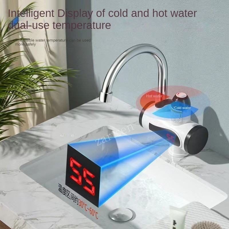 Electric Kitchen Water Heater Tap Instant Hot Water Faucet Heater Cold Heating Faucet Tankless Insta