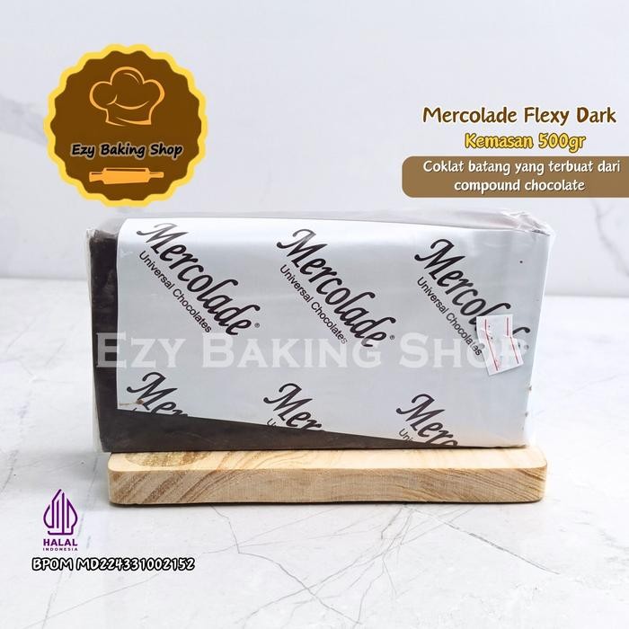 

InstanTanyadulu- Mercolade Flexy Dark Chocolate REPACK 500gr / Coklat Batangan