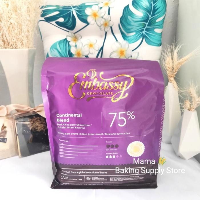 

InstanTanyadulu- TULIP Easy Melt Couverture Chocolate Button 75% CONTINENTAL 250 gr