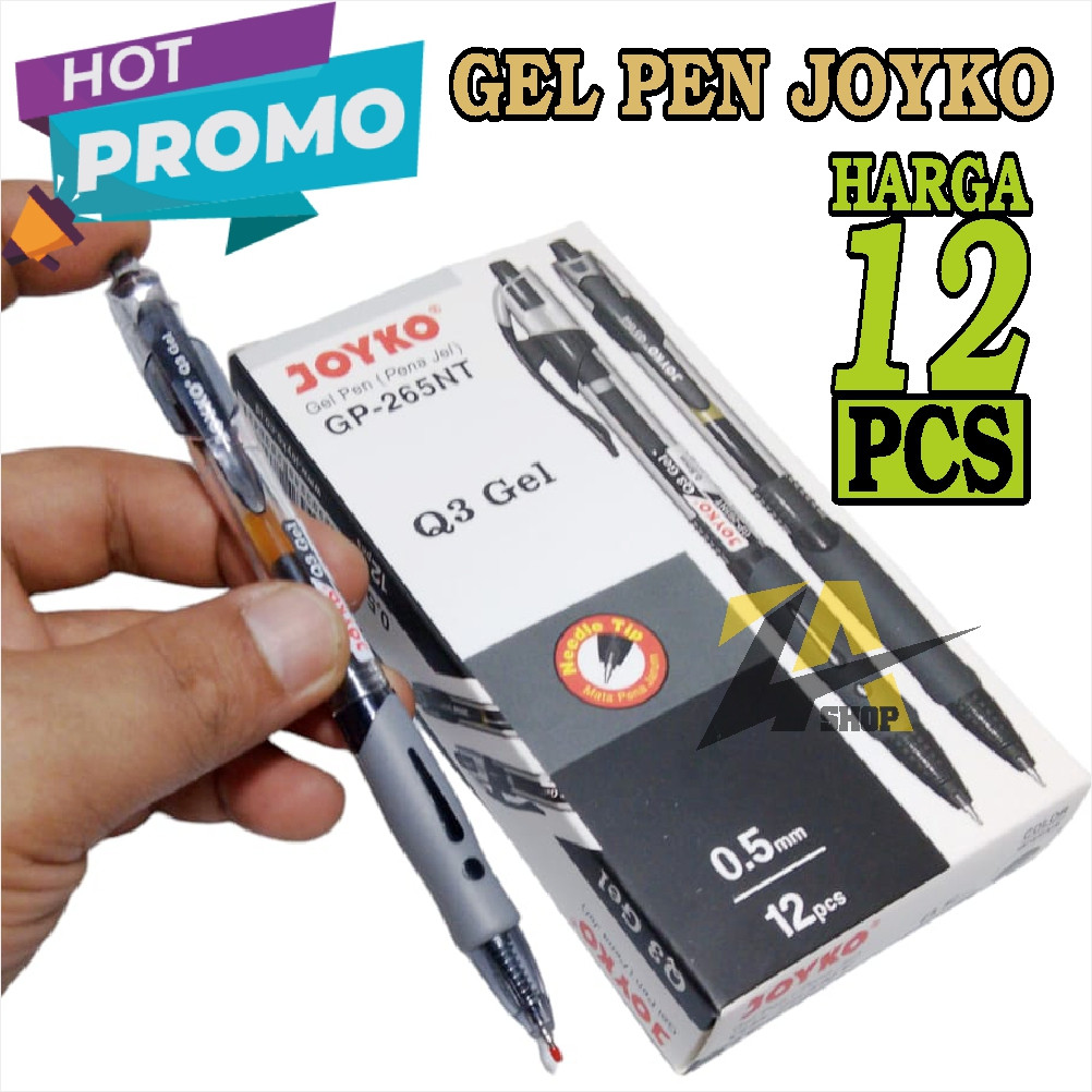 

PULPEN BOLPOIN GEL PEN PENA JEL 0.5mm GP 265NT 1 Pack isi 12 pcs