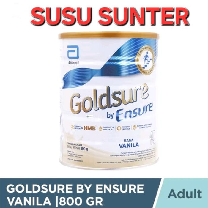 

Lalaa_Store GOLDSURE BY ENSURE Dewasa VANILA 800 gram/GOLD SURE/800GR/dulu 900gr