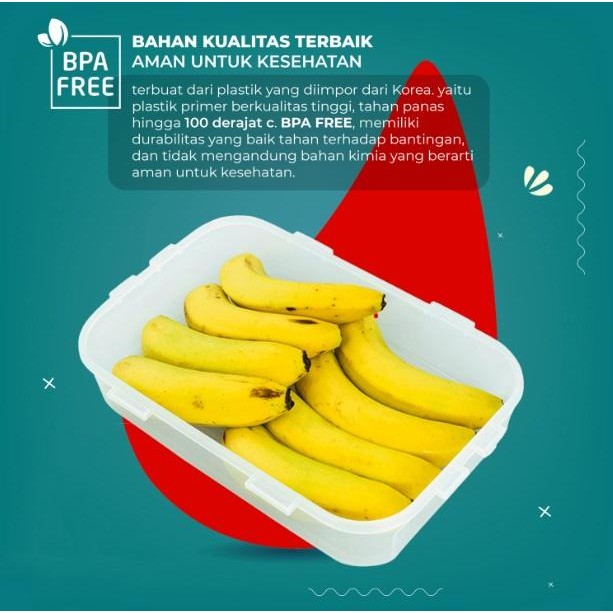 Kenanganpawon Kb-Co2500P Kotak Penyimpan Makanan Biozone 2500 Ml 1 Pcs