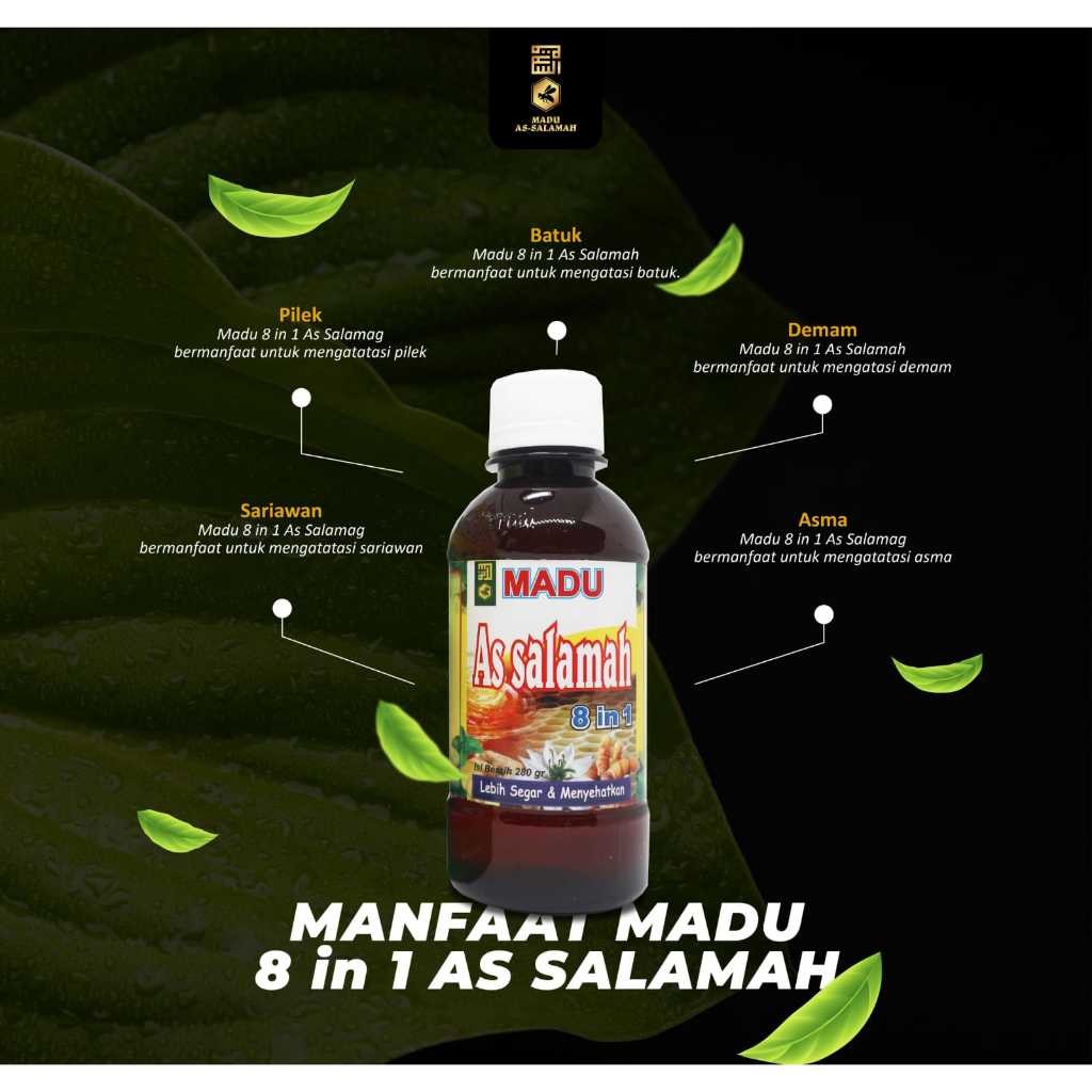 

Madu As Salamah 8 in 1 Untuk Flu Batuk Pilek Demam & Tambah Stamina