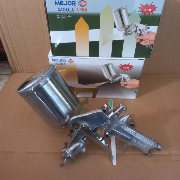Spet Sagola / Spray Gun F75 Tabung Atas Sagola Mejor