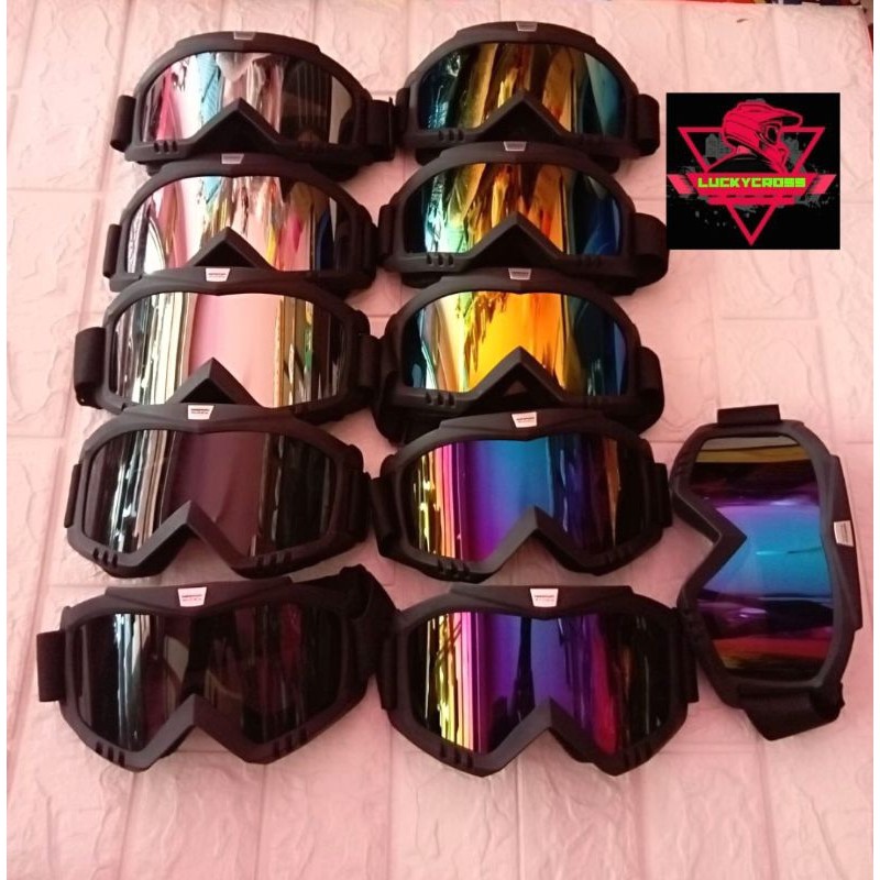 KACAMATA HELM CROSS BOGO RETRO GOGLE HELM