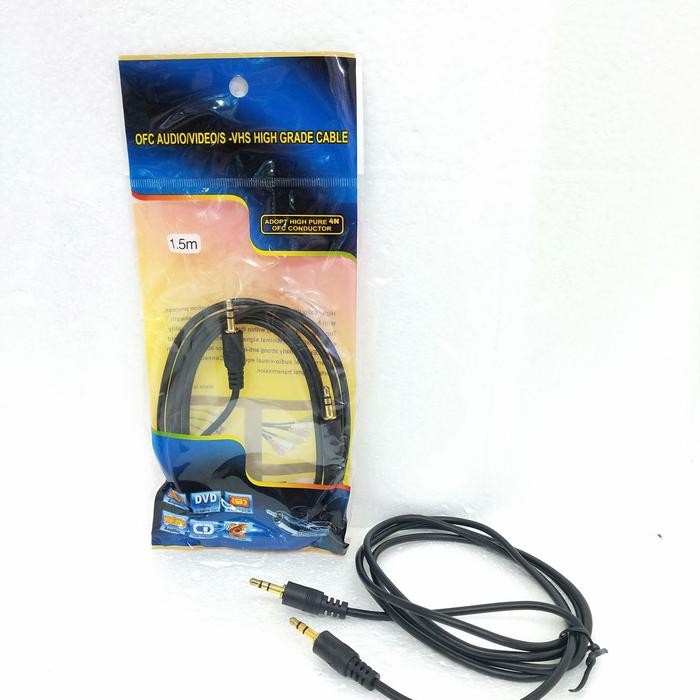 KABEL JACK AUX AUDIO / CABLE AUDIO AUX 3.5 3.5MM BEST 2M 2 METER