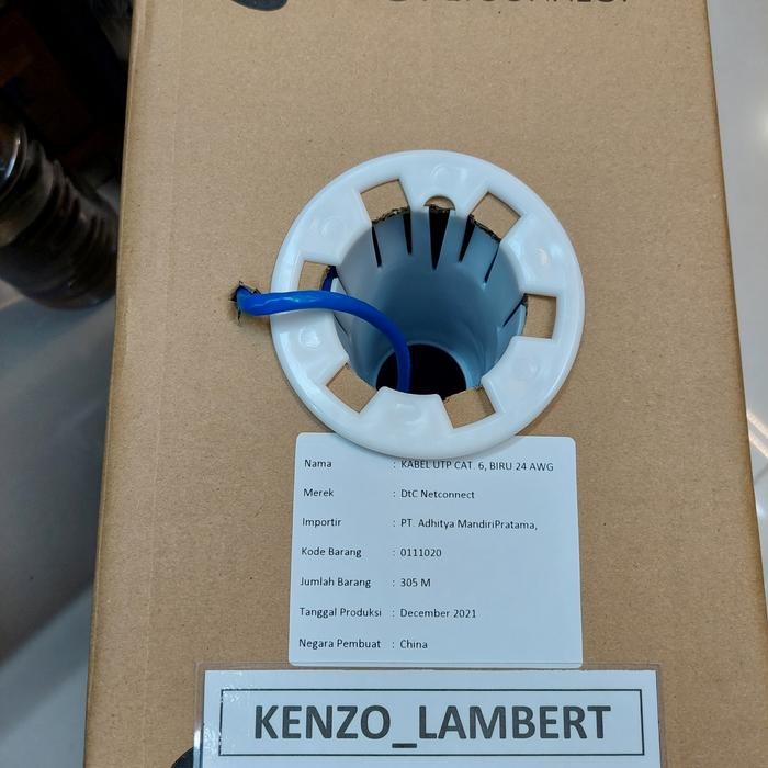 KABEL DATA UTP CAT 6 DTC NETCONNECT