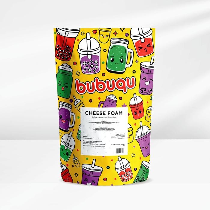 

Bubuqu Premix Powder Cheese Foam - Premix Powder Foam Keju 1 Kg