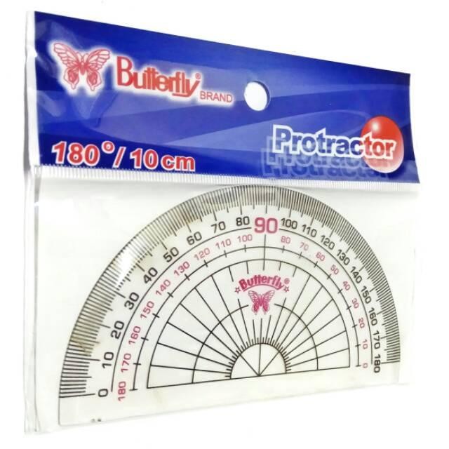 

ID NOKIDA PENGGARIS BUSUR DERAJAT BUTTERFLY PROTACTOR 180