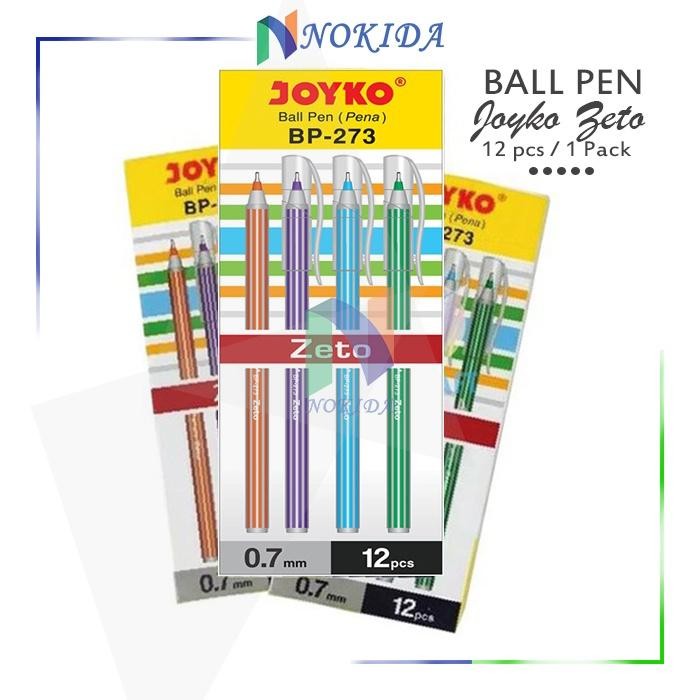 

ID NOKIDA PULPEN ZETO JOYKO BP-273 [1 PACK] / BOLPEN 1 PAK MURAH / PENA 1 LUSIN BULPEN BALLPOINT