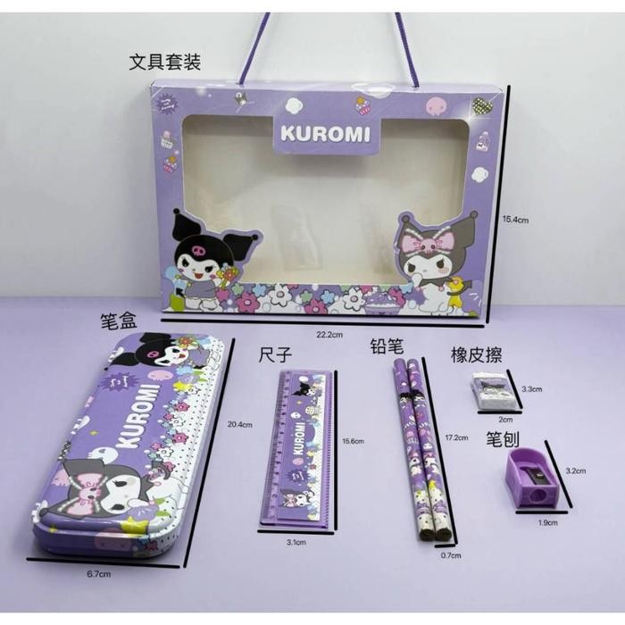 

ID STATIONERY STUDY SET 107 SANRIO KUROMI MELODY CINNAMOROLL