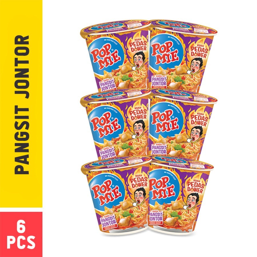 

Pop Mie Pedas Dower Pangsit Jontor - 6 pcs