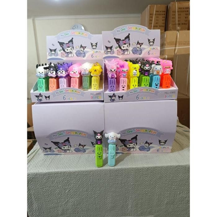 

ID SF-93 STABILO SANRIO HIGLIGHTER PENANDA WARNA KARAKTER LUCU HITAM UNGU STATIONERY
