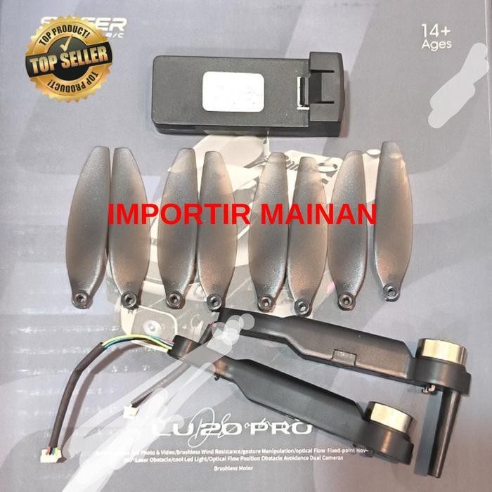 ( FreeOngkir ) part drone LU20 PRO baterai 3.7v 2000mAH motor arm propeller dll Terlaris Termurah