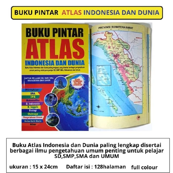

ID BUKU PINTAR ATLAS INDONESIA DAN DUNIA EDISI TERBARU PALING LENGKAP - STATIONERY
