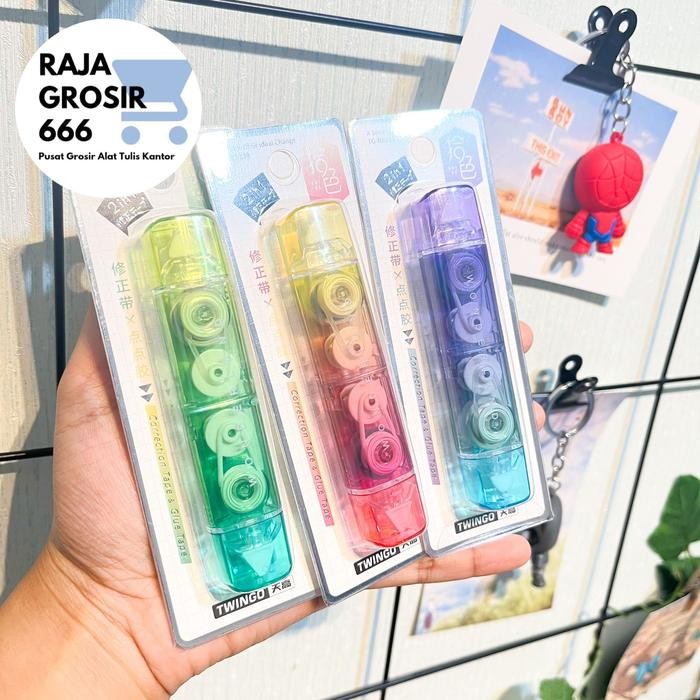 

ID TWINGGO 2 IN 1 SET CORRECTION TAPE DAN GLUE TAPE TG-B8138
