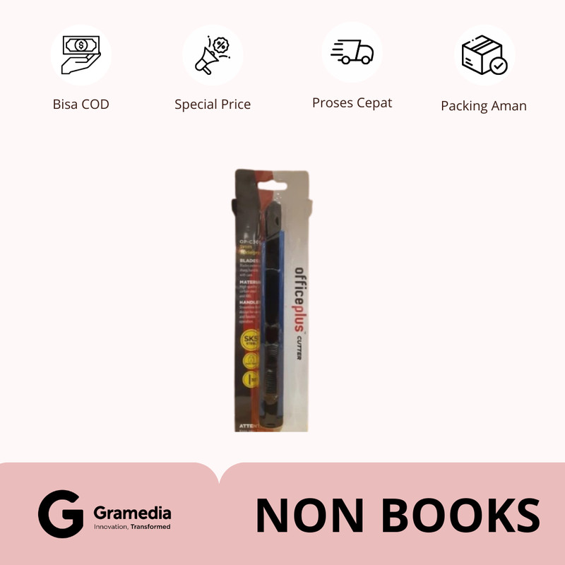 

Office-P Cutter Slim Rounded Op-C128 Black