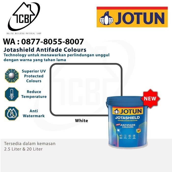 Senja_Craft Cat Tembok Luar Jotun Jotashield Antifade Colours Putih - 20L