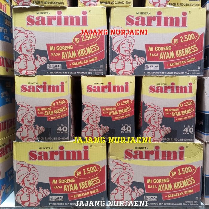

HARGA 5PCS/BUNGKUS MIE SARIMI RASA AYAM GORENG KREMES @70GR ISI 1