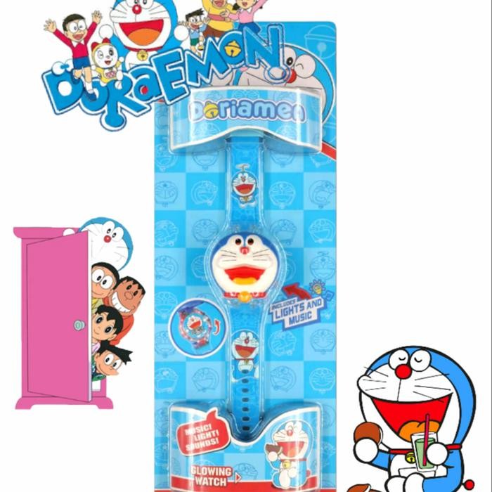 Komplit- Jam Tangan Anak Digital Musik Doraemon
