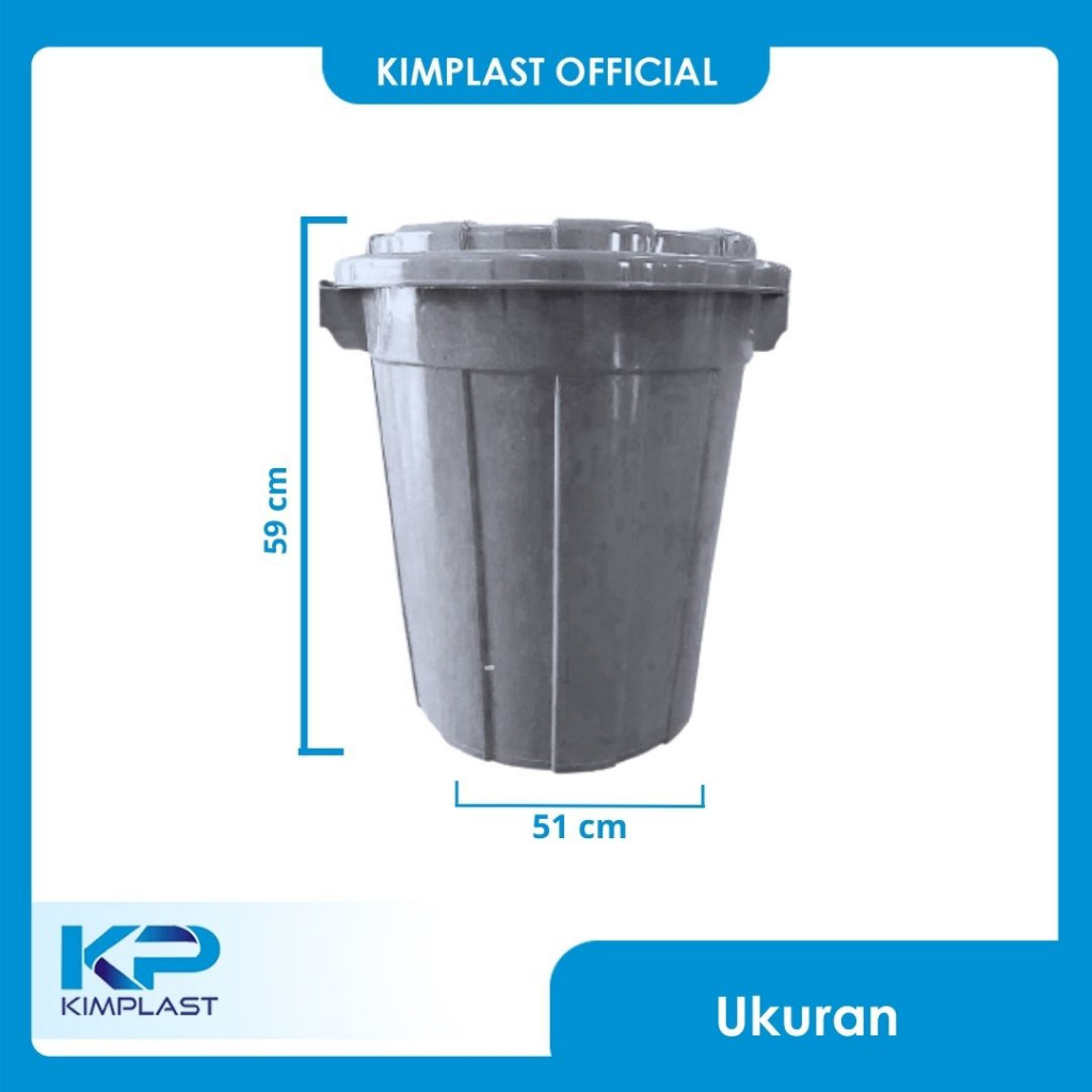 KIMPLAST Timba + Tutup 80 GL/ Ember/ Timba Besar/ Timba Air/ Wadah Air