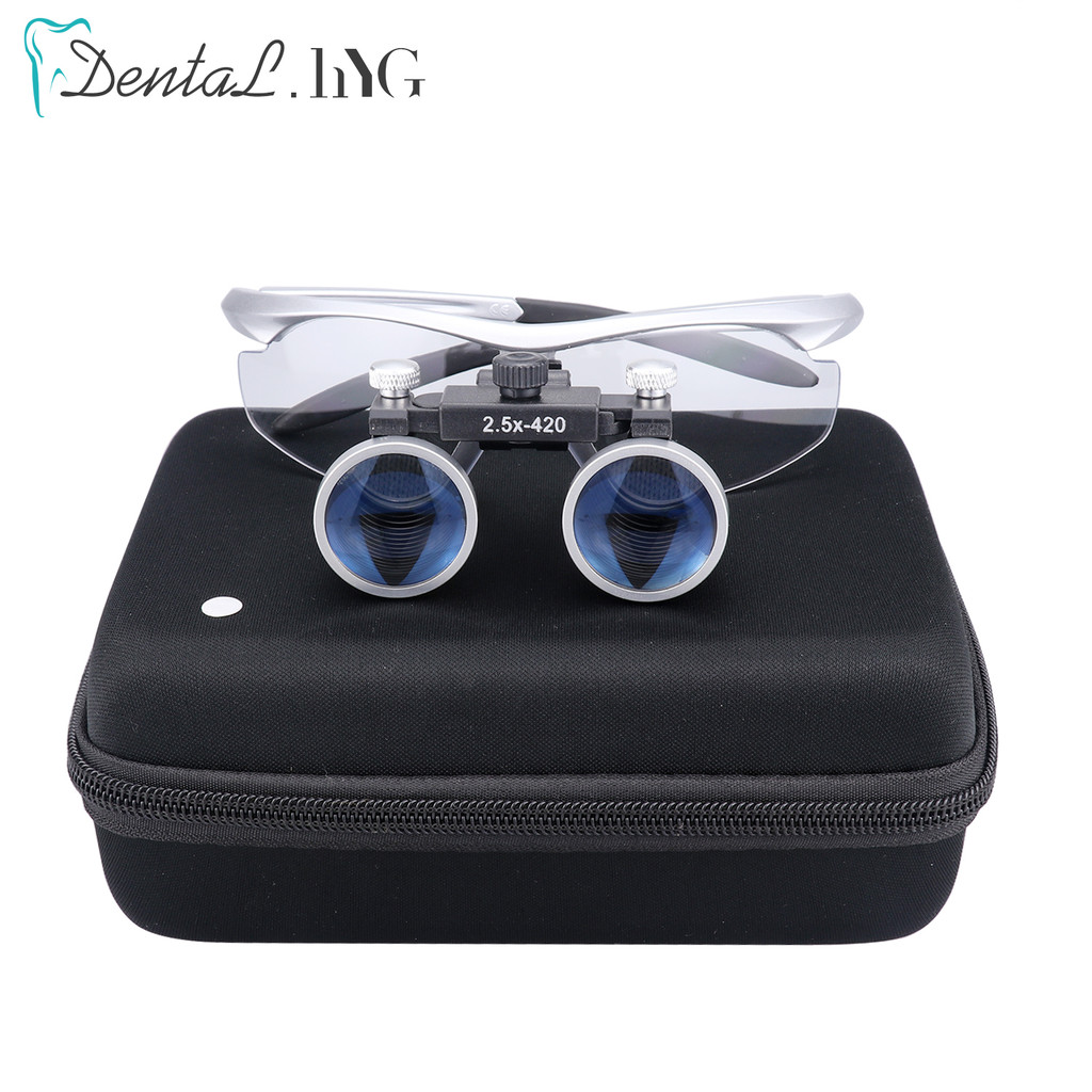 2.5X/3.5X Dental Loupe Binocular Magnifier Head Wearing Ultralight