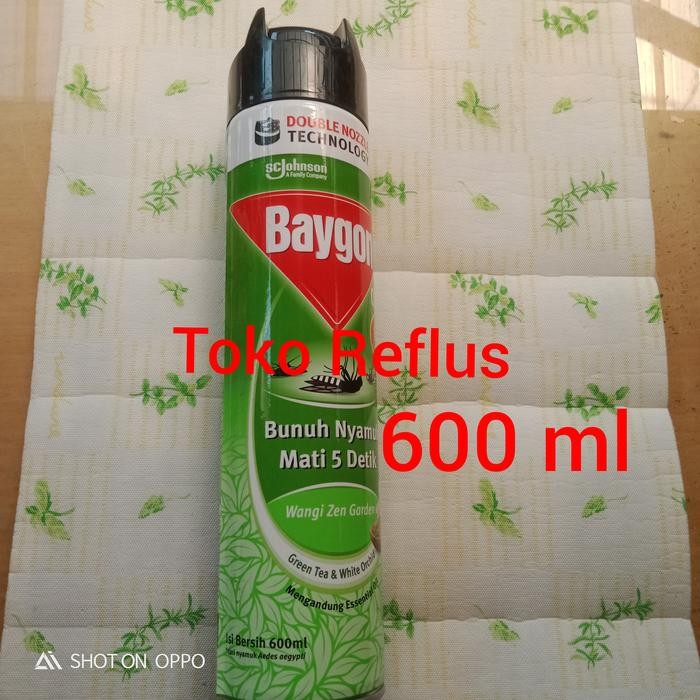 Baygon Aerosol Wangi ZEN GARDEN 600 + 75 Ml