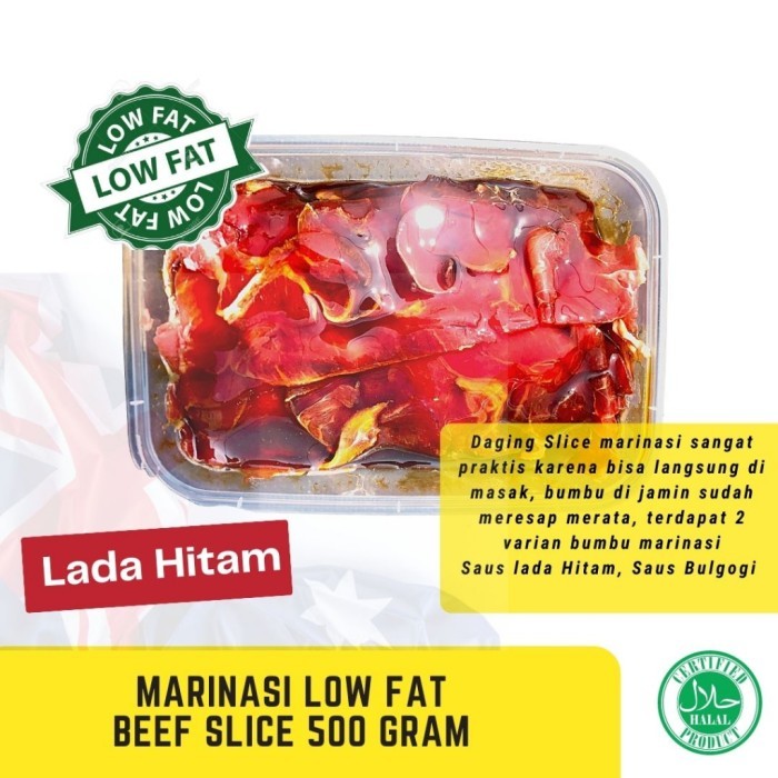 

TodayFre3sH- MARINASI LOWFAT slice beef daging sapi marinasi HALAL
