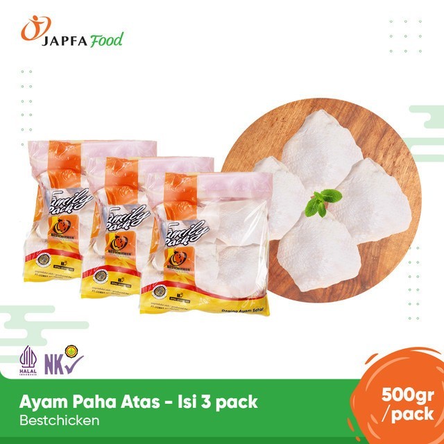

TodayFre3sH- Bestchicken Bundling Hemat Paha Atas Ayam 500 gr - Isi 3 pack