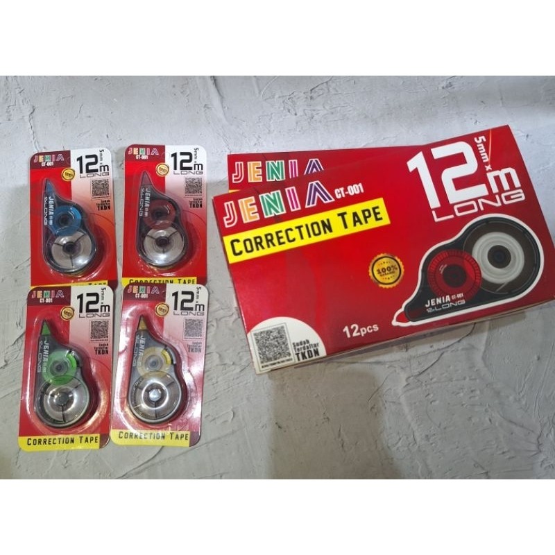 

(12 Pcs) Tipex Roll Jenia CT-001 12 Meter