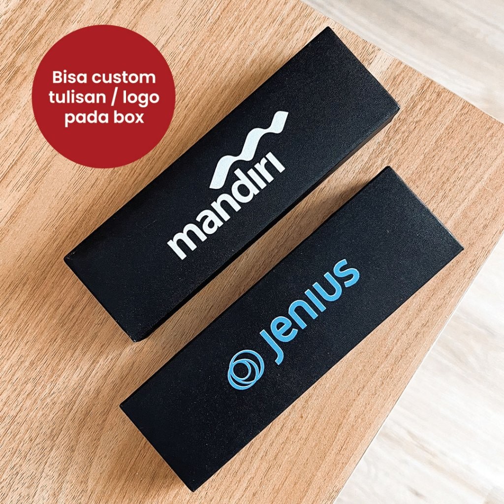 Custom Pulpen Nama Logo dan Box Kado Pulpen Custom Hadiah Gift Pen Box Custom