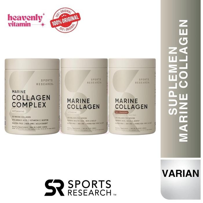 Sports Research Marine Collagen Peptides Powder & Collagen Complex