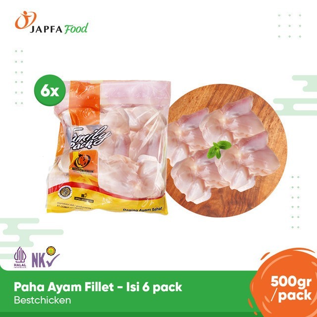 

BeliSkrg,KirimHariini- Bestchicken Paha Ayam Fillet - Paha Ayam Boneless Tanpa Kulit 500 gr - Isi 6 pack