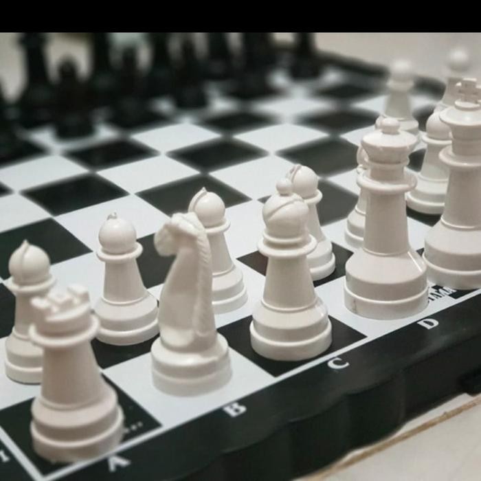 Papan Catur Plastik Ukuran Besar XL - Chess Board Games *